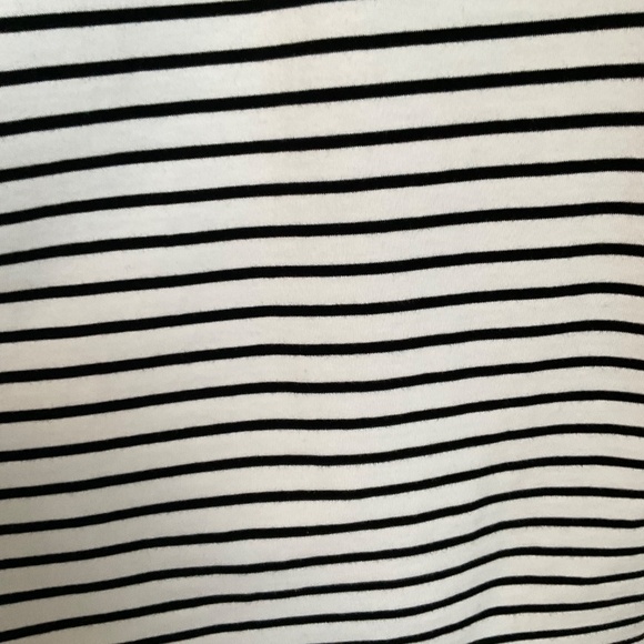 NWT Black/White striped Cotton Perfect Crewneck SZ Various - Picture 10 of 10